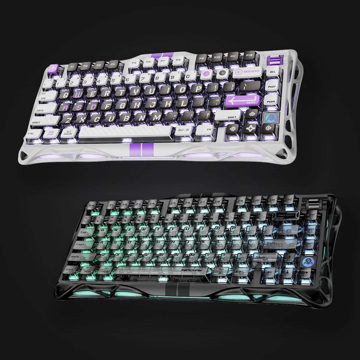 定価25％オフ 新品 GravaStar Mercury V75 ゲーミング Mercury V75 HE ホールエフェクトゲーミングキーボード | 高速