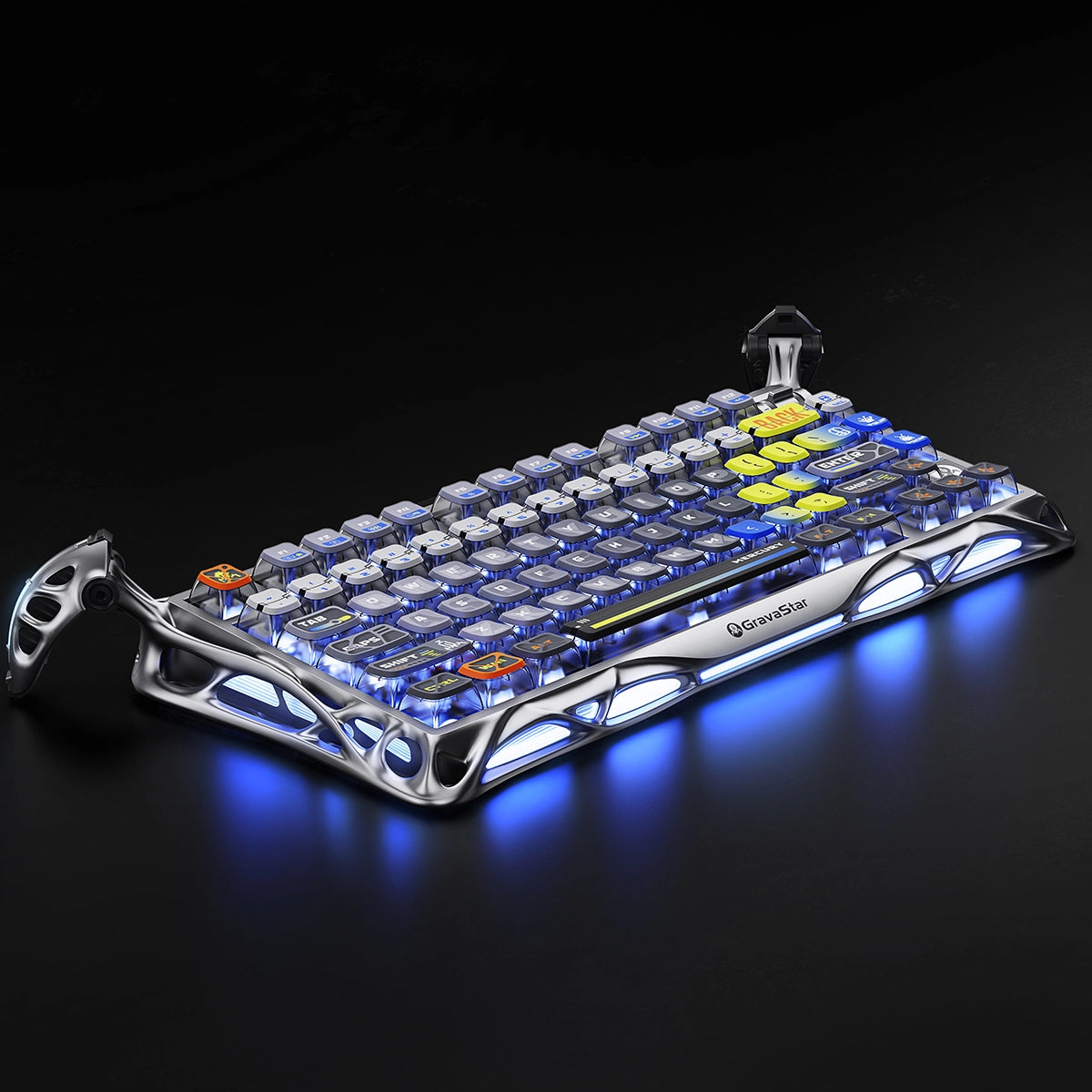 GravaStar K1 PRO フルアルミメカニカルキーボード Mercury K1 Pro Gaming Keyboard - Cyberpunk Edition | 75
