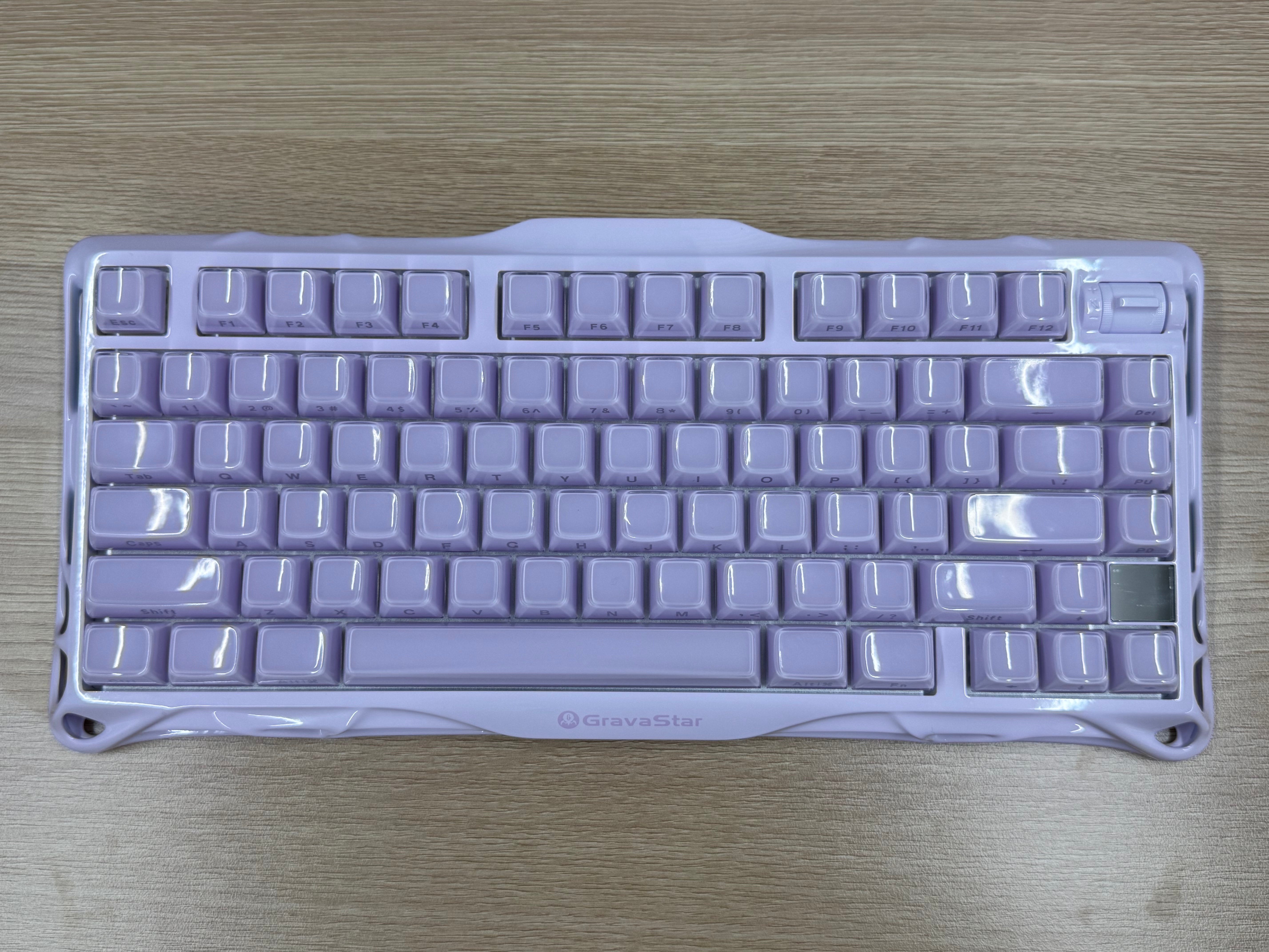【リファービッシュ品】Mercury V75 - ラベンダーパープル(US配列)バックライトちらつき異常、傷あり、キーボードスタンドが不安定 GS V75_PL-0002