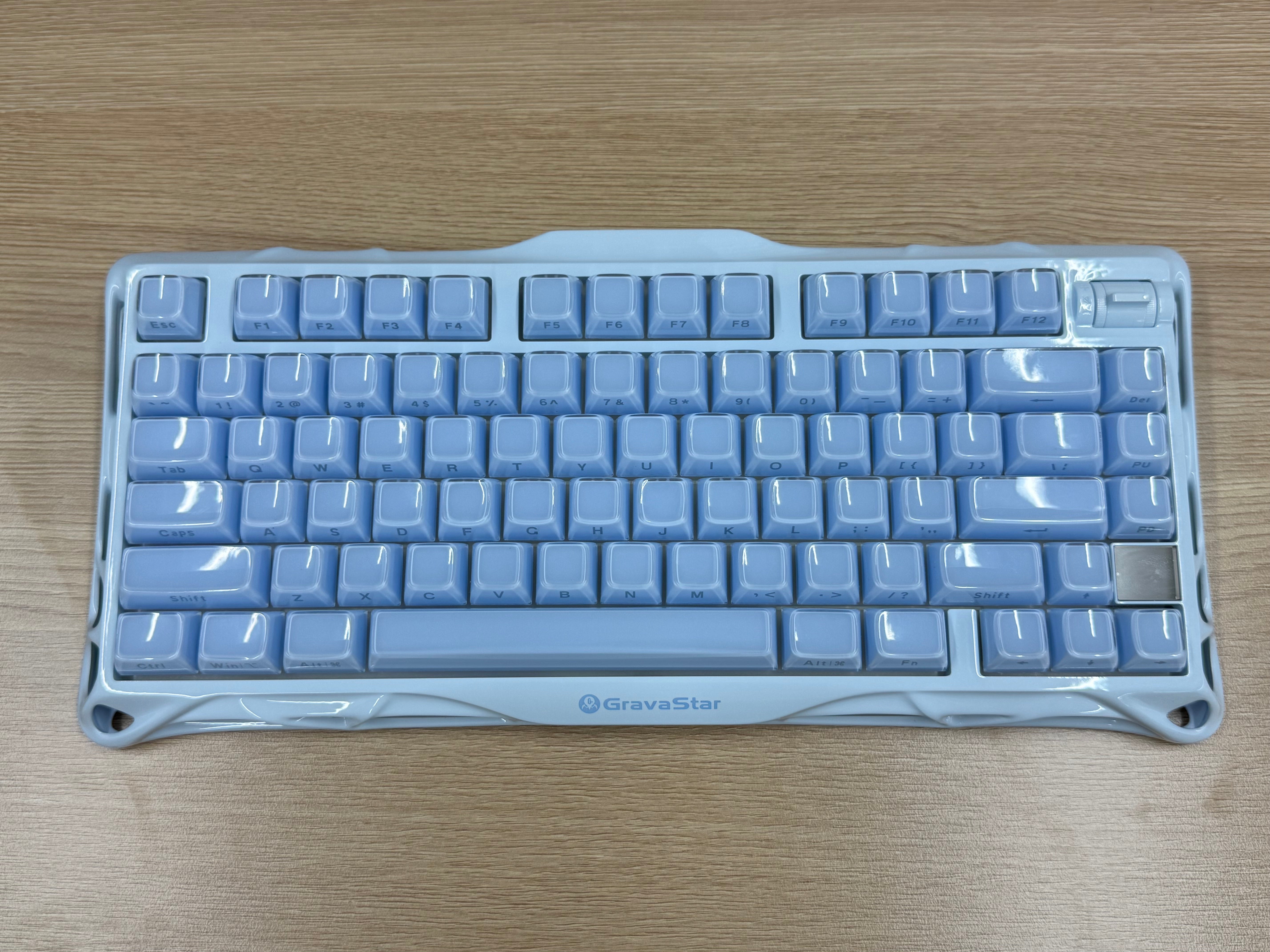 【リファービッシュ品】Mercury K1 ‐ アイスブルー(US配列)ロゴライトの焼き付き、開封済み GS K1_BLU-0003-2