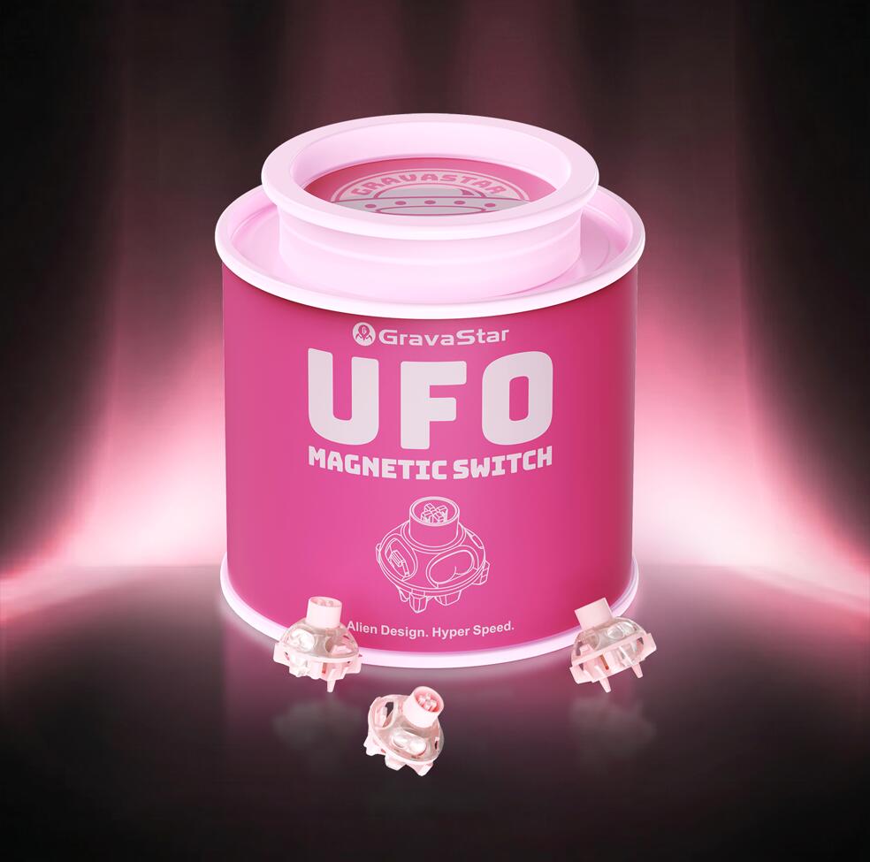 GravaStar UFO マグネティックスイッチ ― ホール効果ゲーミングスイッチ