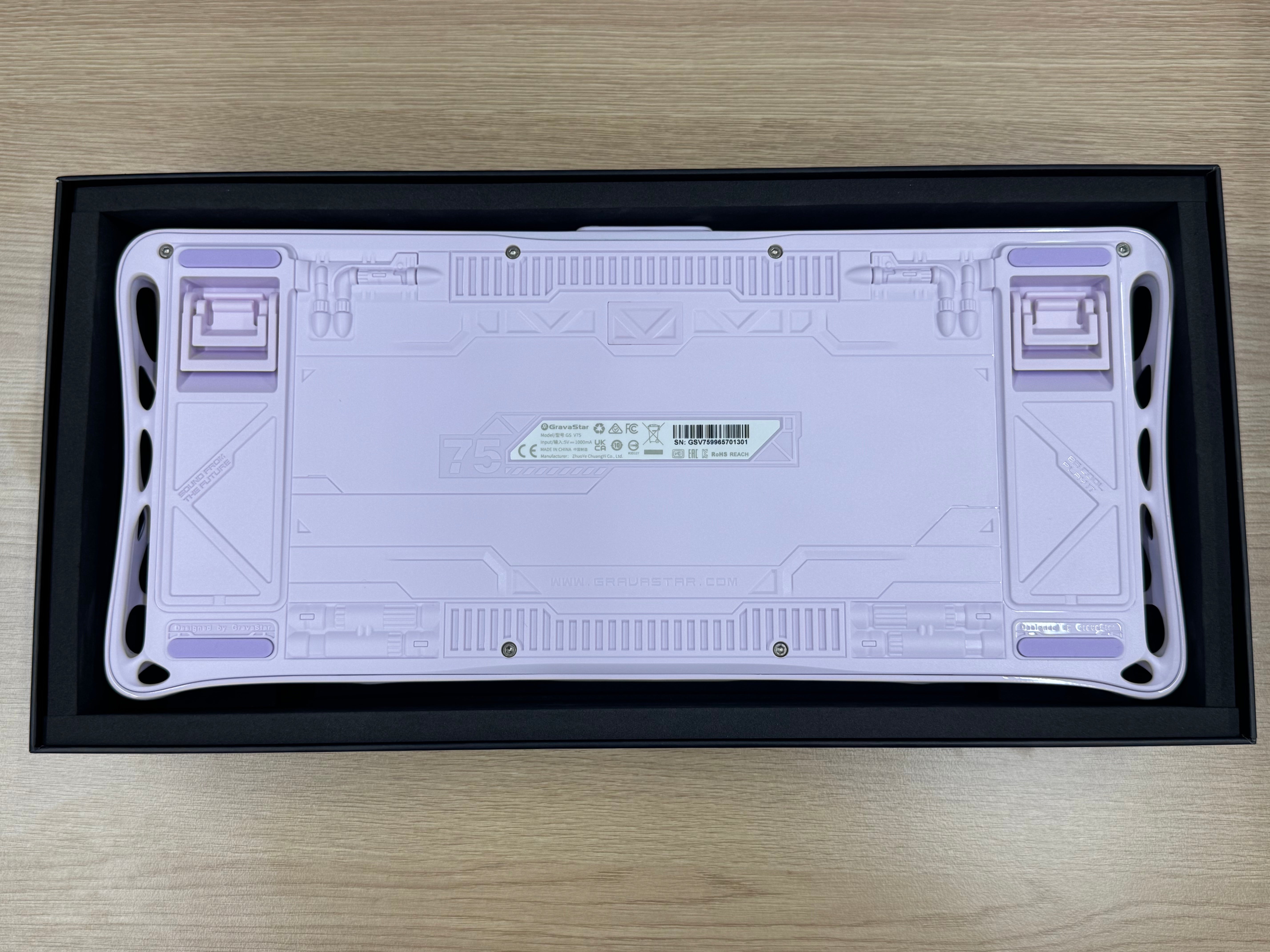 【リファービッシュ品】Mercury V75 - ラベンダーパープル(US配列)開封済み、未使用品 GS V75_PL-0003-2