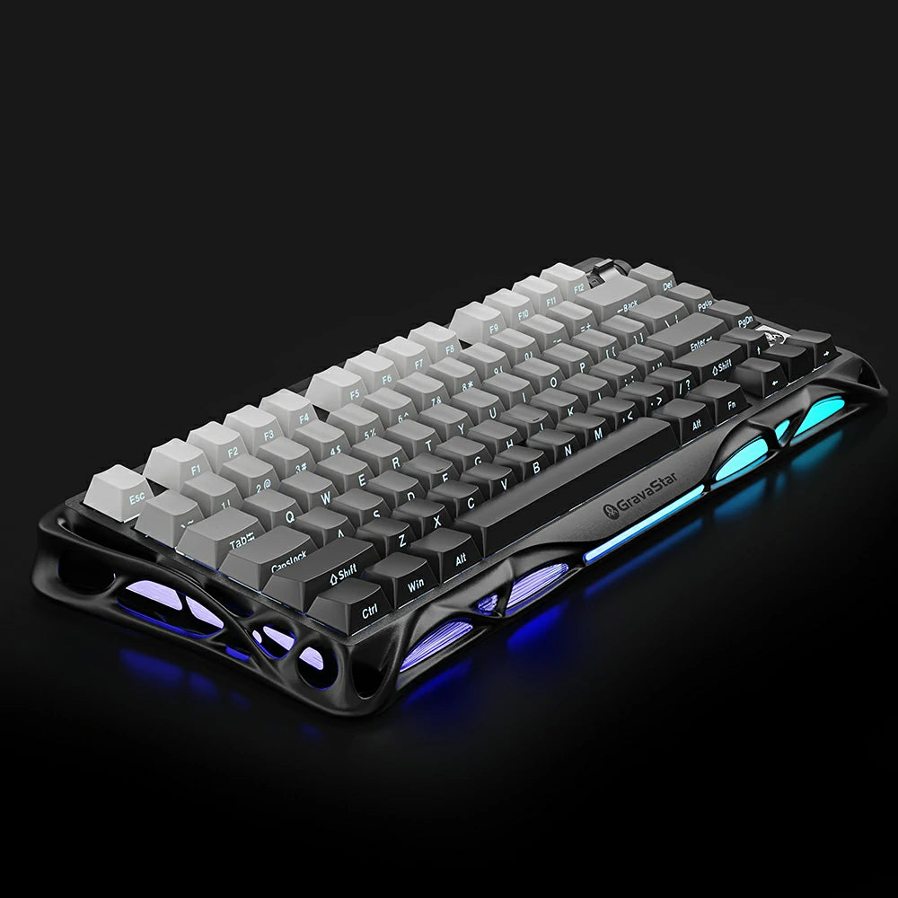 GravaStar Mercury K1 Lite キーボード本体 GravaStar Mercury K1 Lite トランスペアレントブラック | 75