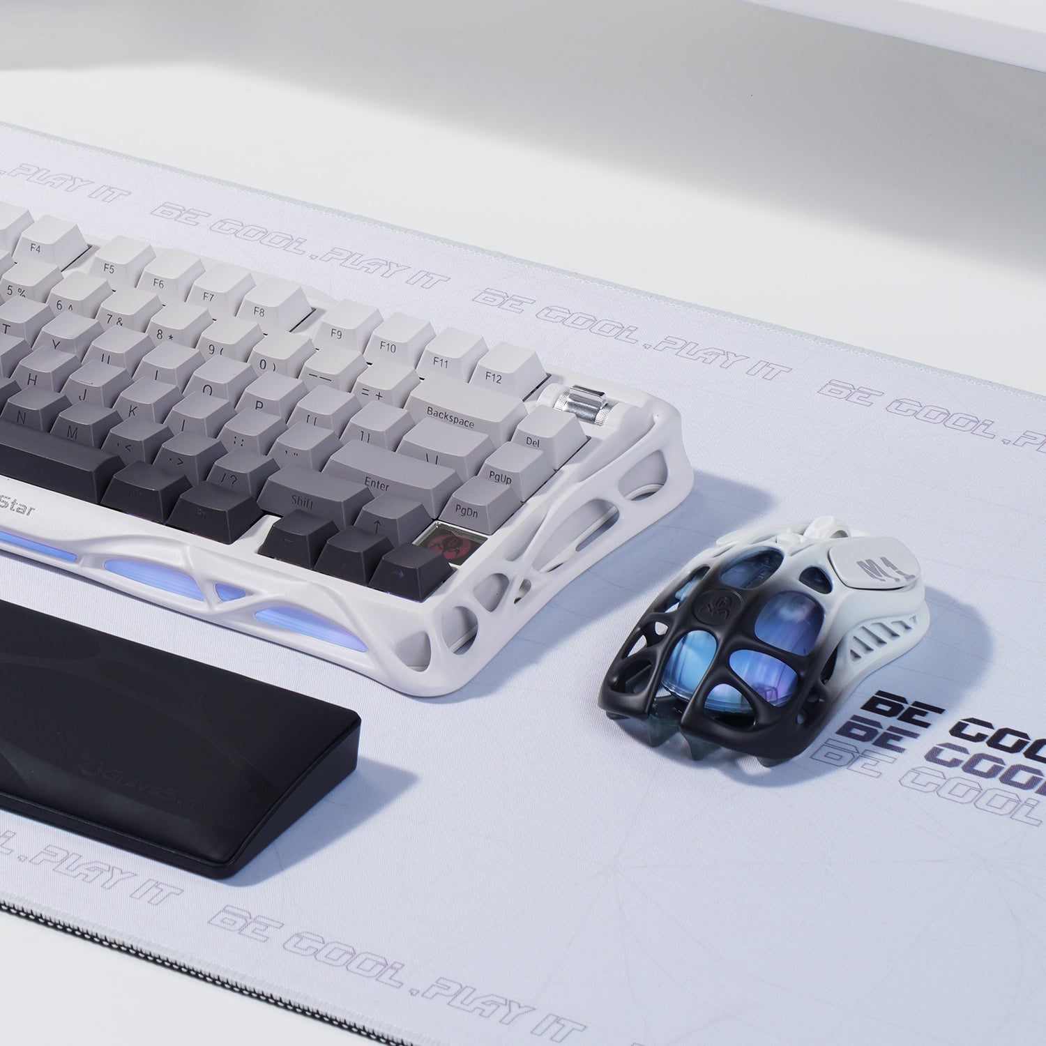 GravaStar Pro ゲーミングセット - グラデーションホワイト