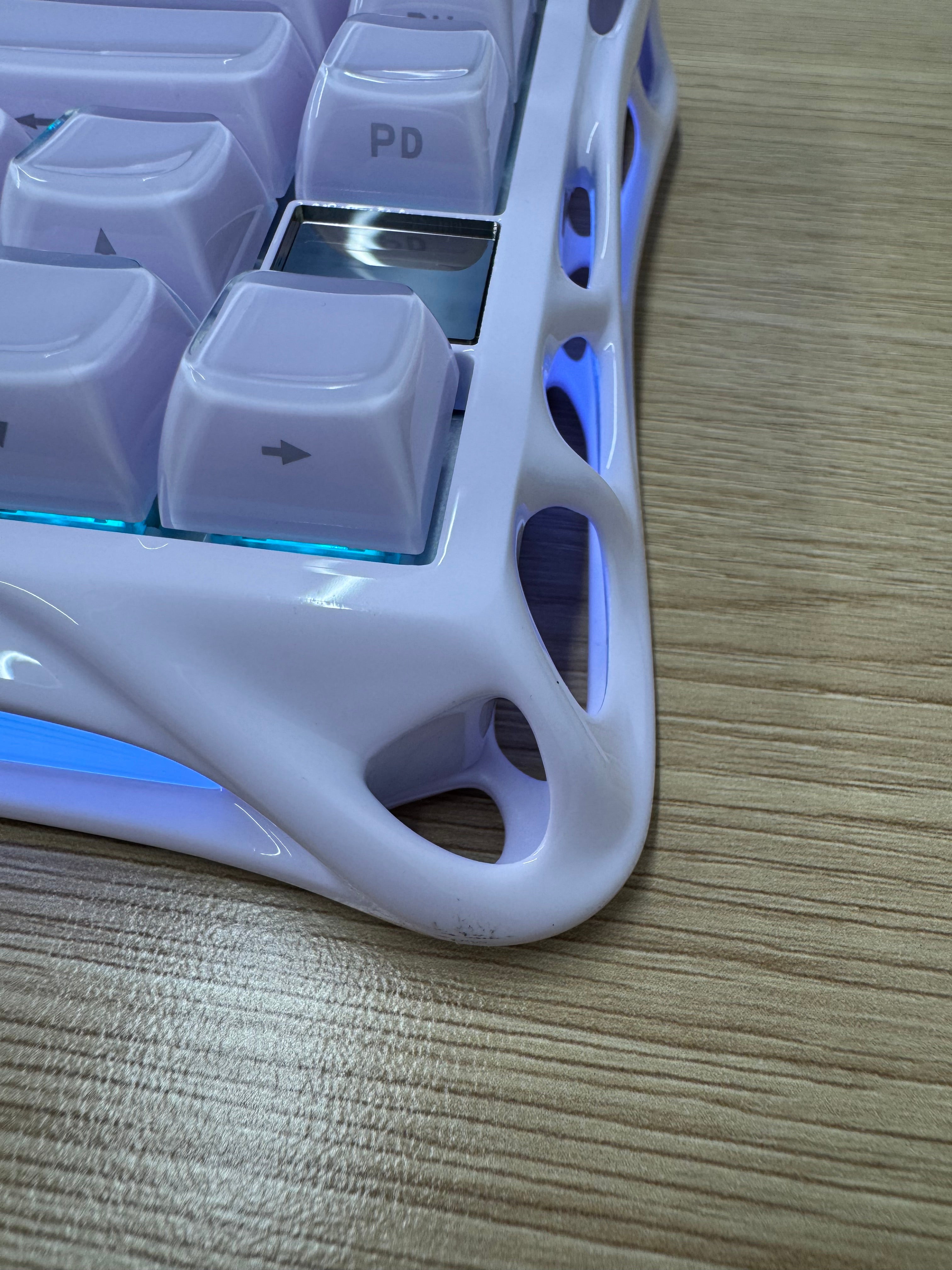 【リファービッシュ品】Mercury V75 - ラベンダーパープル(US配列)バックライトちらつき異常、傷あり、キーボードスタンドが不安定 GS V75_PL-0002