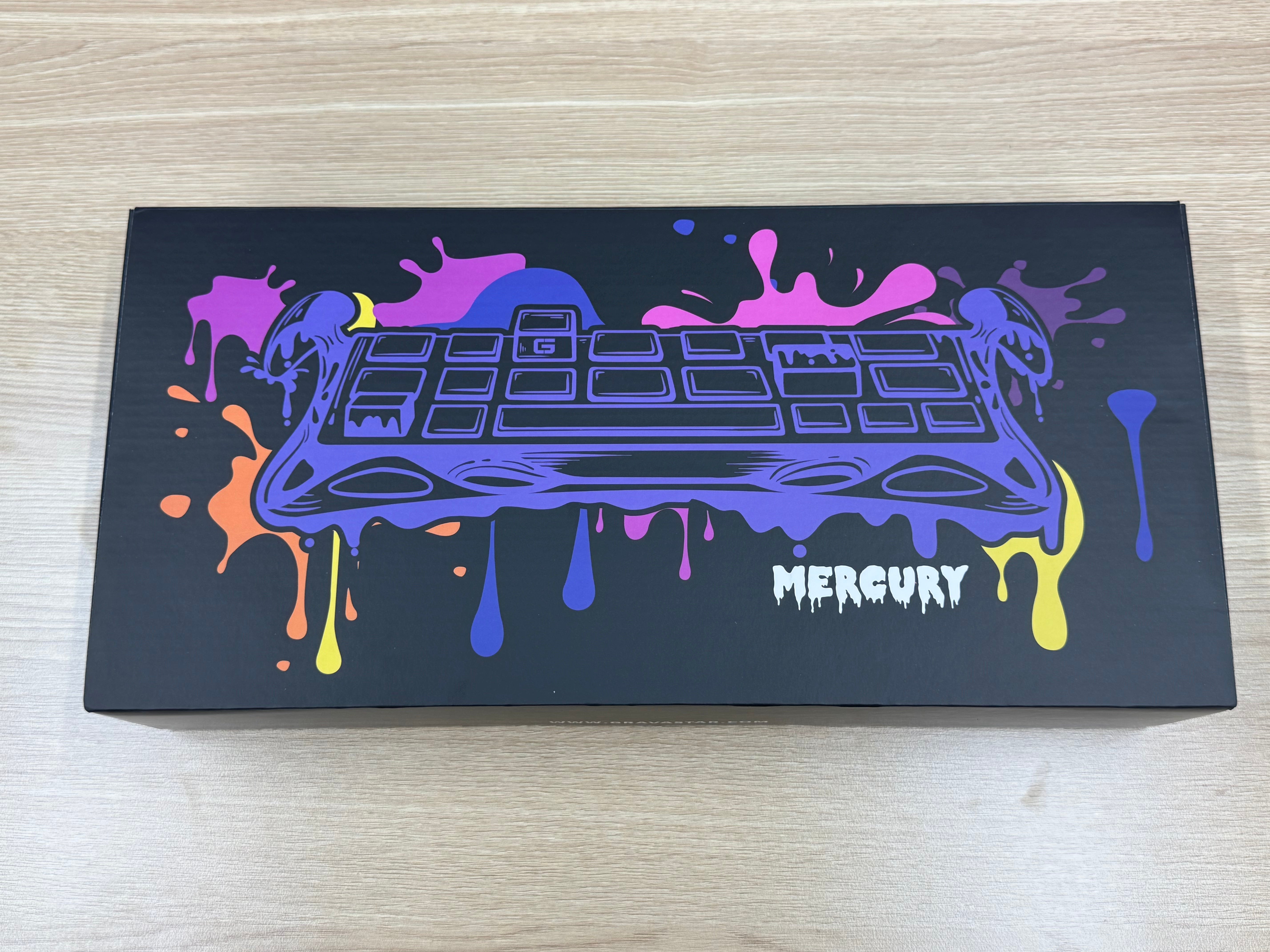 【リファービッシュ品】Mercury K1 ‐ アイスブルー(US配列)ロゴライトの焼き付き、開封済み GS K1_BLU-0003-2