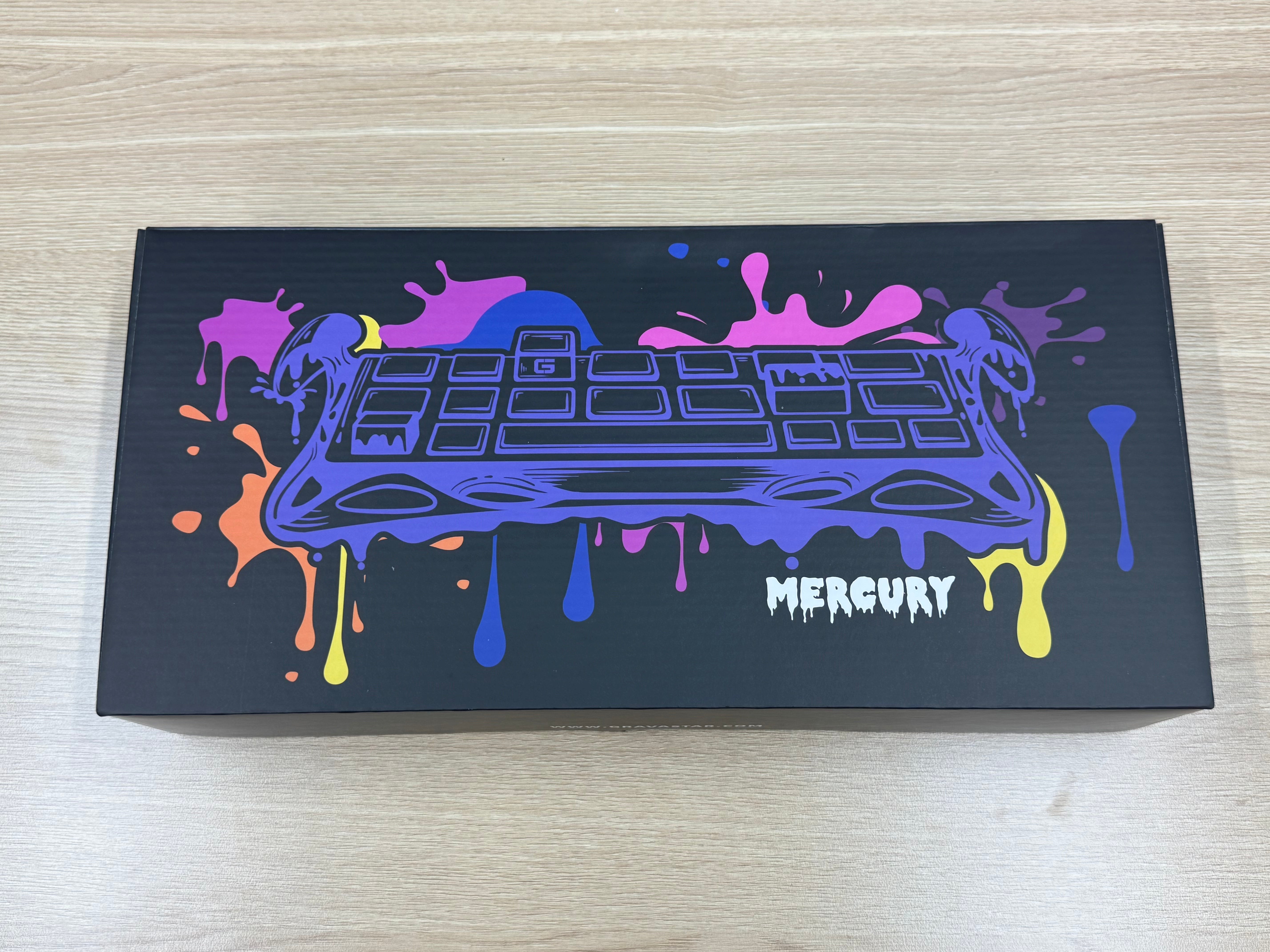 【リファービッシュ品】Mercury K1 ‐ アイスブルー(US配列)ロゴライトの焼き付き、開封済み GS K1_BLU-0003-1