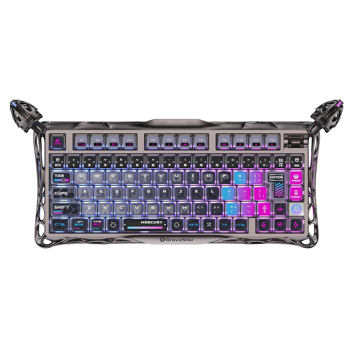 Mercury K1 Pro サイバーパンク ゲーミングキーボード 75% メカニカル Mercury K1 Pro サイバーパンク ゲーミングキーボード 75% メカニカル