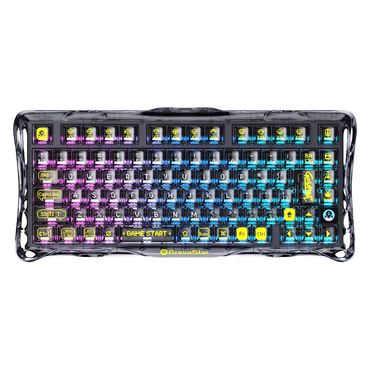 Mercury K1 Lite - トランスペアレントブラック（日本語配列）