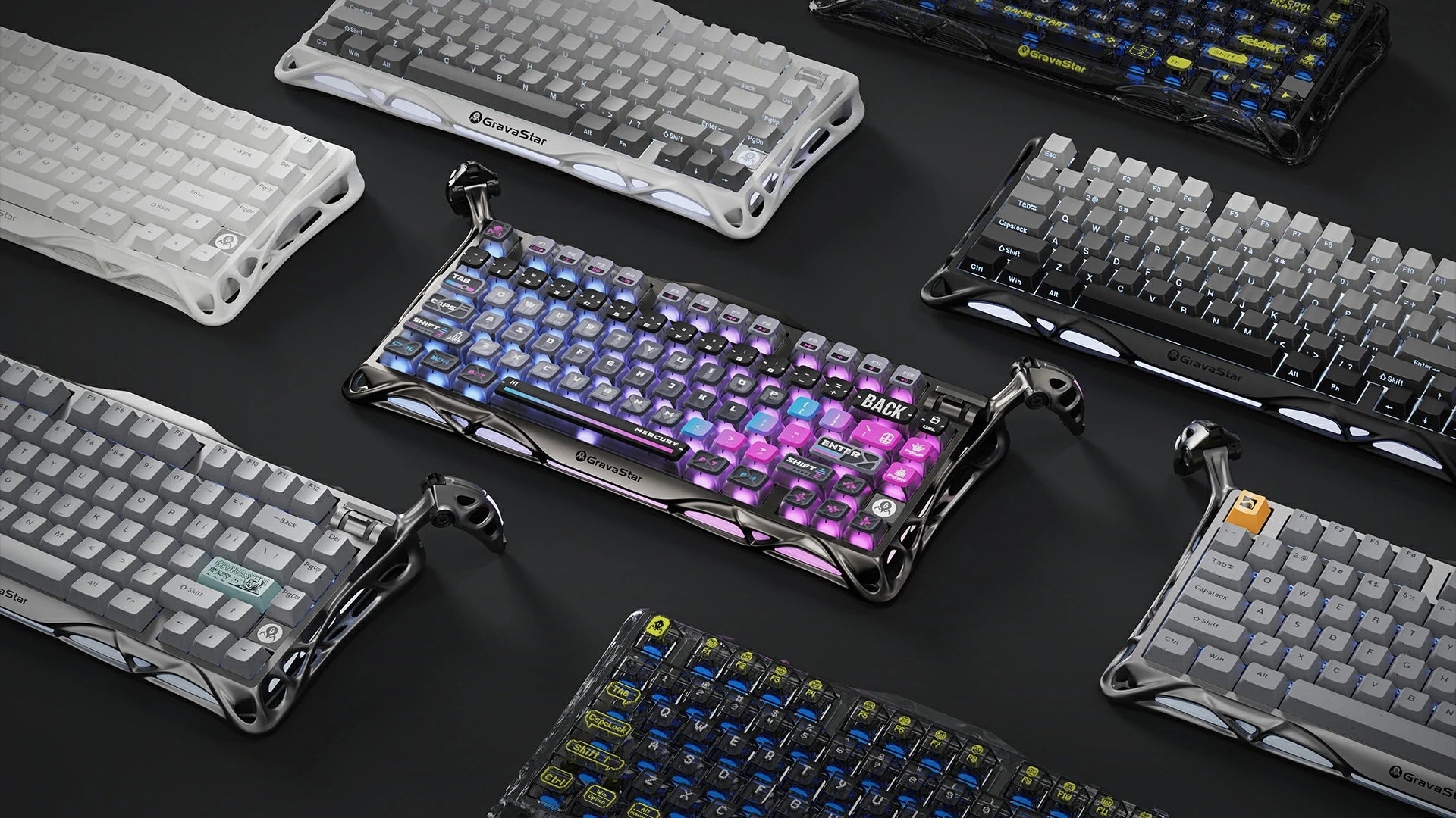GravaStar Mercury K1 Lite トランスペアレントブラック | 75 GravaStar Mercury K1 Lite トランスペアレントブラック | 75