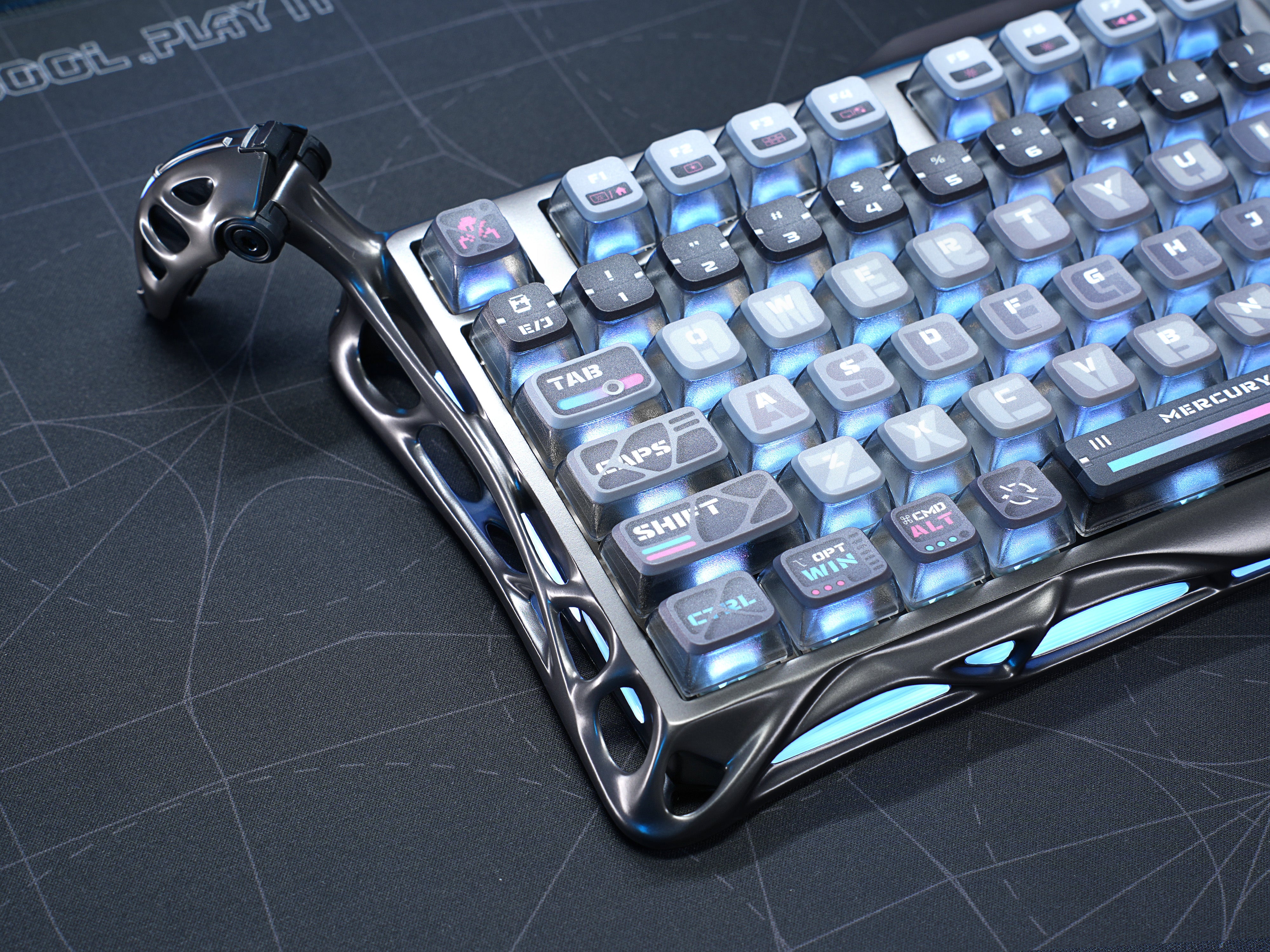 Mercury K1 Pro サイバーパンク ゲーミングキーボード 75% メカニカル