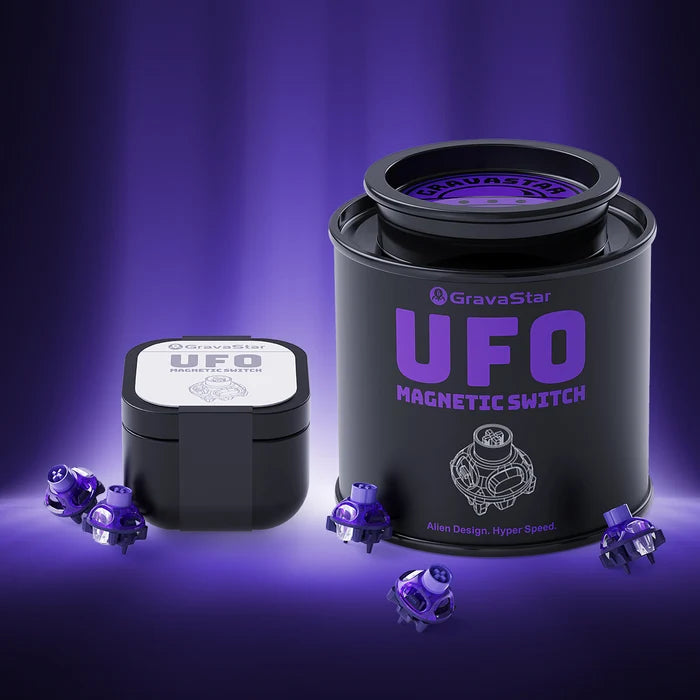 GravaStar UFO マグネティックスイッチ ― ホール効果ゲーミングスイッチ