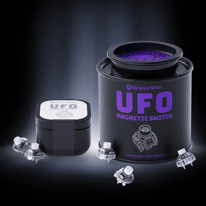 GravaStar UFO マグネティックスイッチ ― ホール効果ゲーミングスイッチ