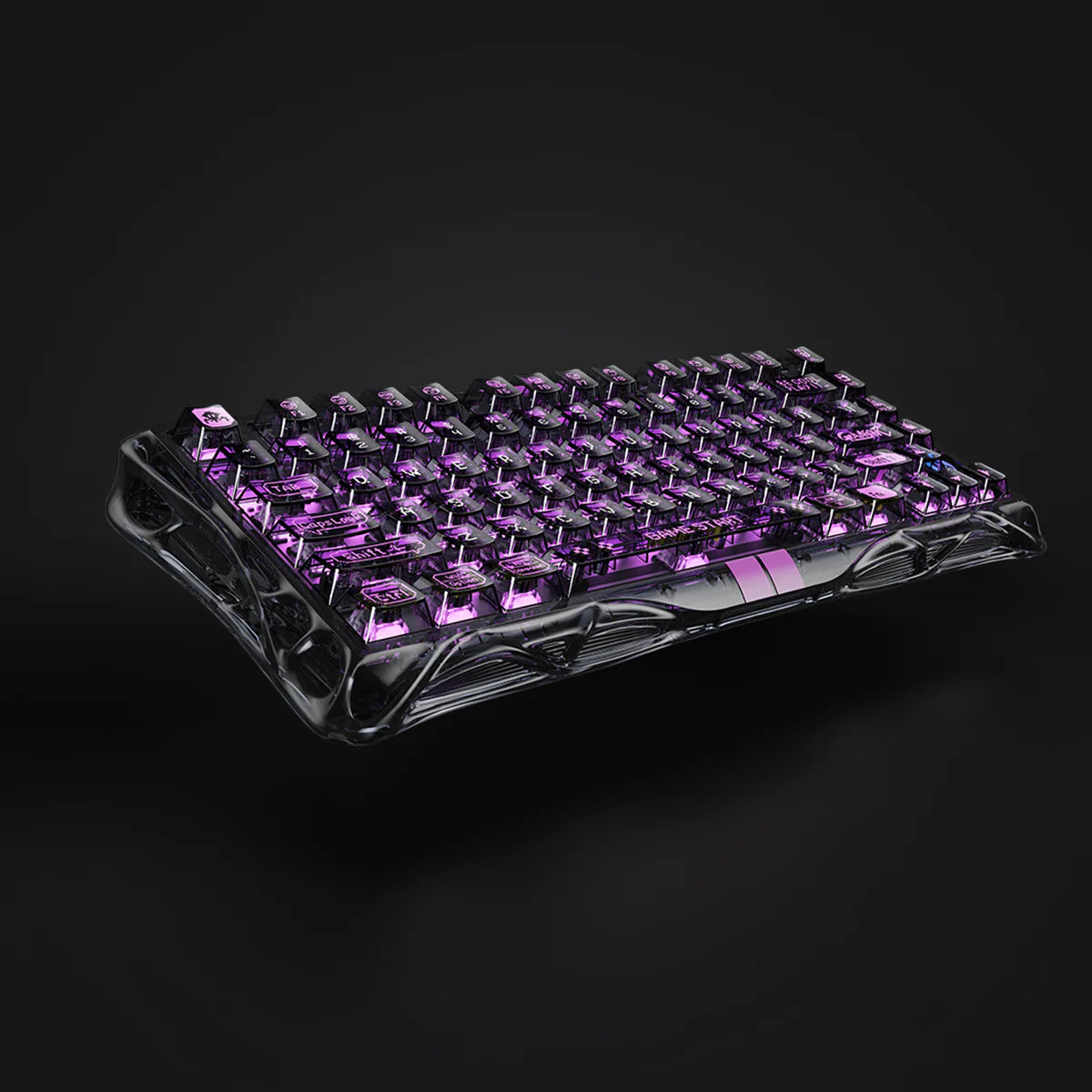 GravaStar クリスタル・エリート ホールエフェクト ゲーミングセット - クリアブラック