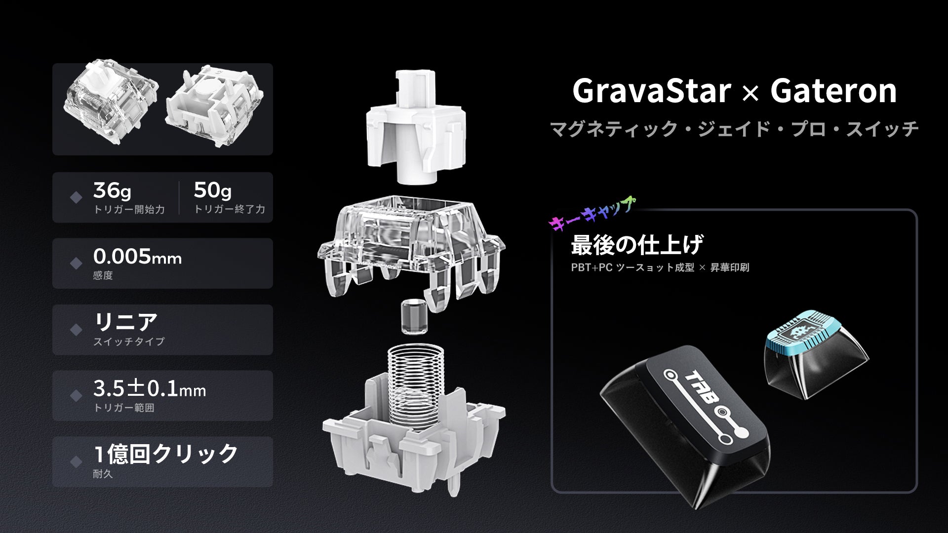 GravaStar Mercury V75 Pro サイバーパンク ホールエフェクト