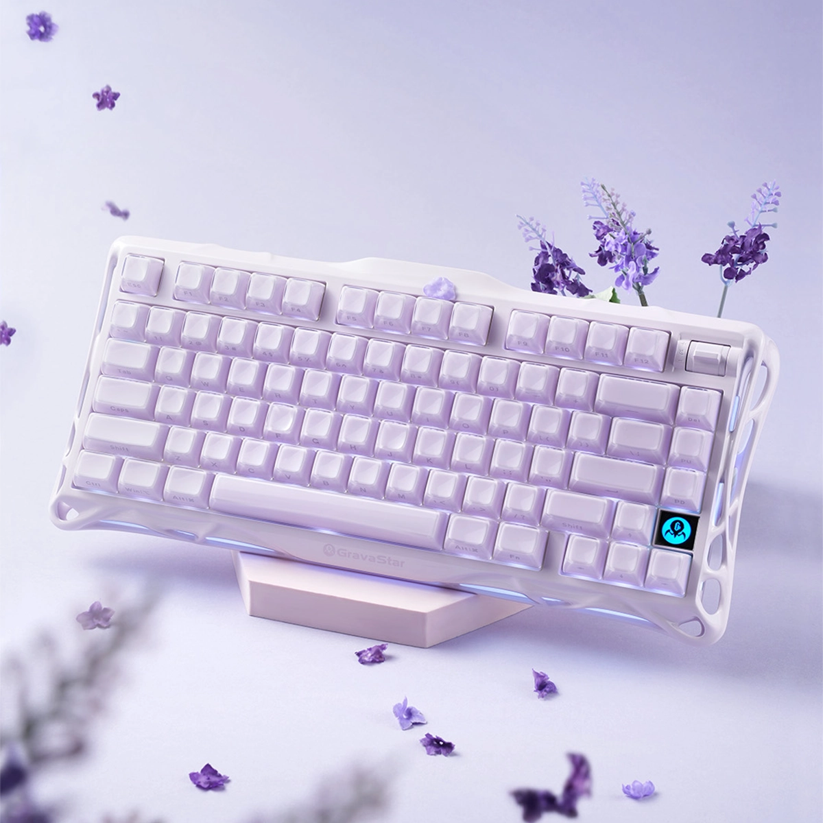 GravaStar K1 ワイヤレスメカニカルキーボード Mercury K1 Gaming Keyboard - Gradient Black | 75% Mechanical Keyboard