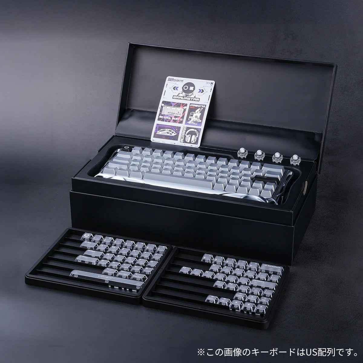 Mercury V60 Pro - ガンメタル/クロームシルバー 日本語配列モデル 半