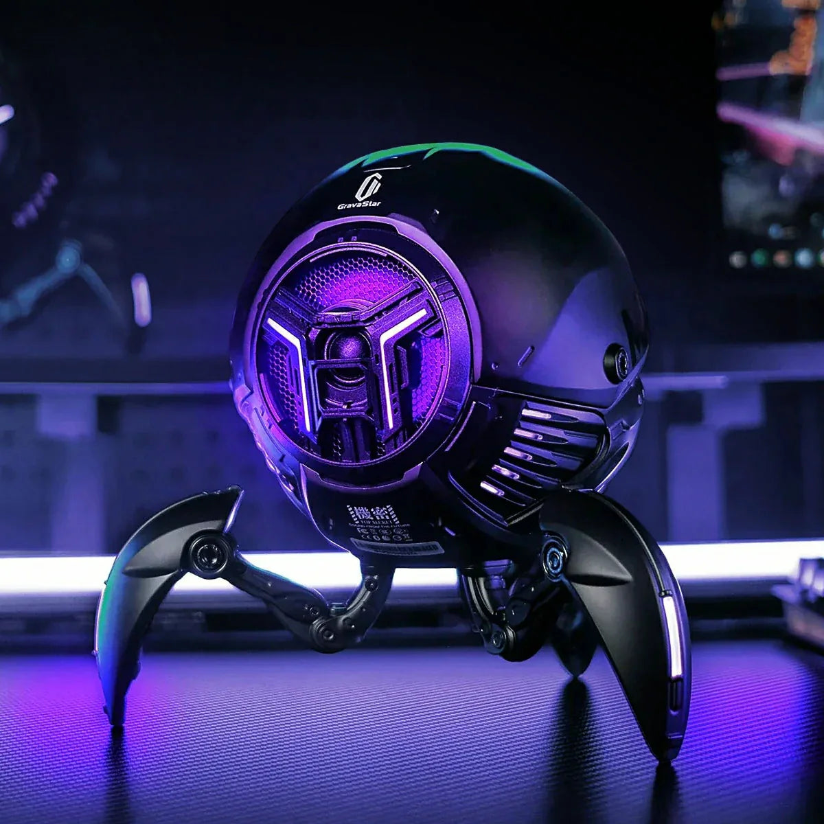 Mars Pro ブラック | 20W Bluetooth ワイヤレススピーカー RGB