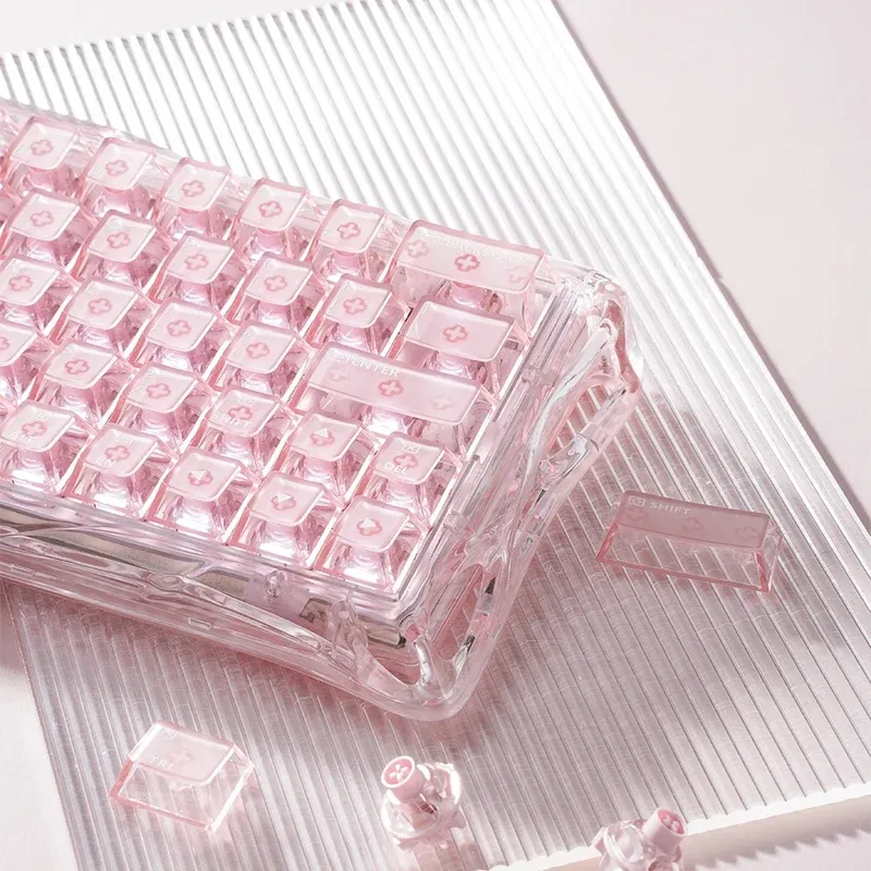 クリスタルローズセット - 磁器スイッチキーボード