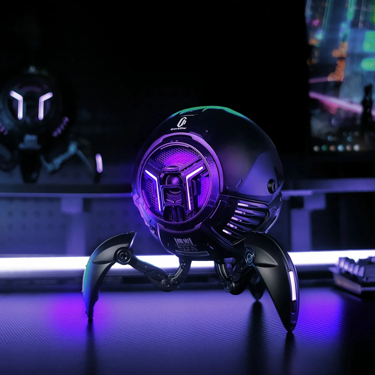 Mars Pro ブラック | 20W Bluetooth ワイヤレススピーカー RGB ライト付き Mars Pro ブラック | 20W Bluetooth ワイヤレススピーカー RGB ライト付き