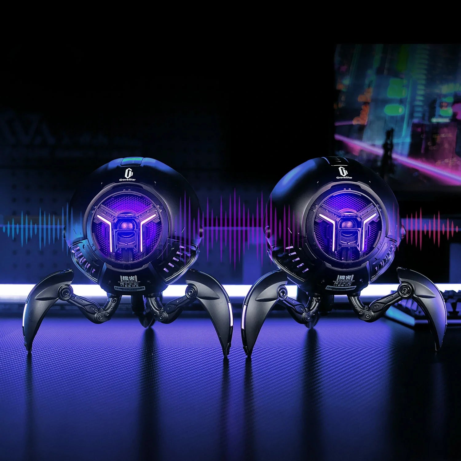 Mars Pro ブラック | 20W Bluetooth ワイヤレススピーカー RGB ライト付き Mars Pro ブラック | 20W Bluetooth ワイヤレススピーカー RGB ライト付き